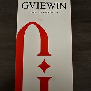 Gviewin iPhone 13 Pro phone case with screen and camera protector NWT green